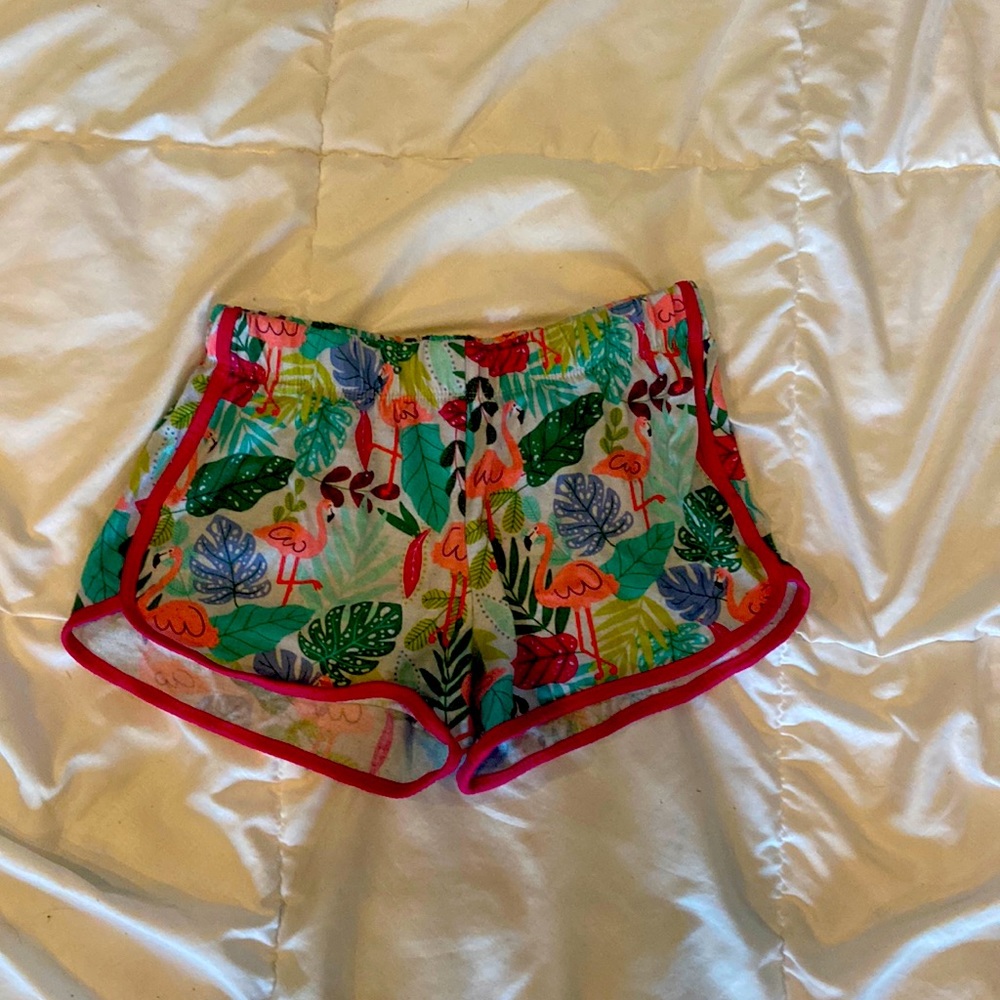 Flamingo pajama shorts